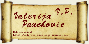 Valerija Paučković vizit kartica